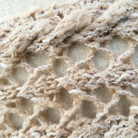 Lucky Brand Oatmeal Open Knit Sweater - Picture 5 of 7
